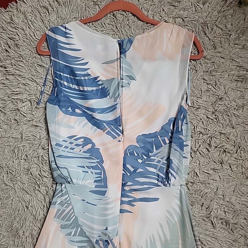 Reiss Dress Tropical Botanical Vacation Resort Travel Summer Spring Wedding 4 - Picture 11 of 12